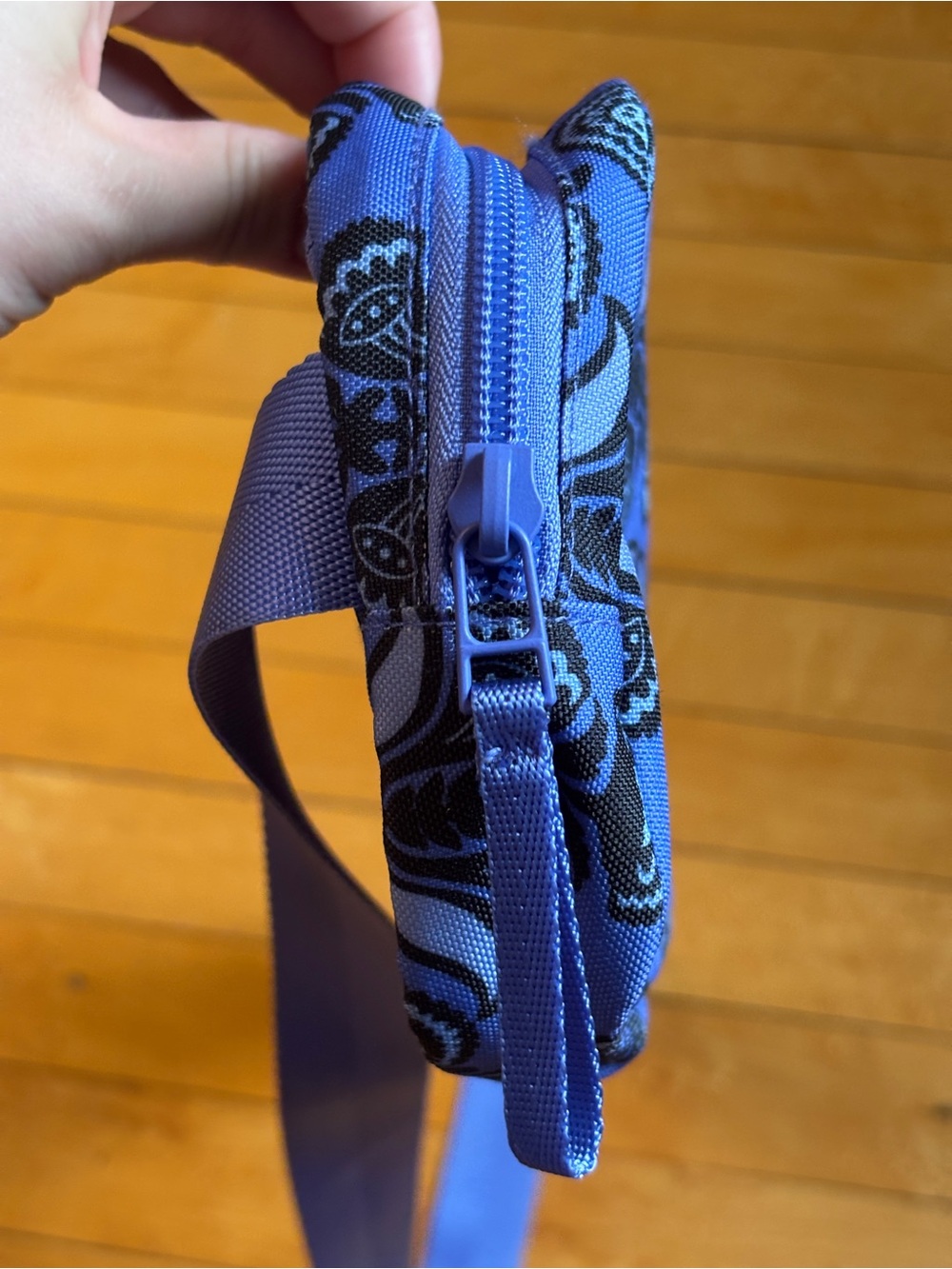 NWOT Vera Bradley Lighten Up Large Cube Belt Bag | Floral Blue Fanny Pack - Picture 6 of 16